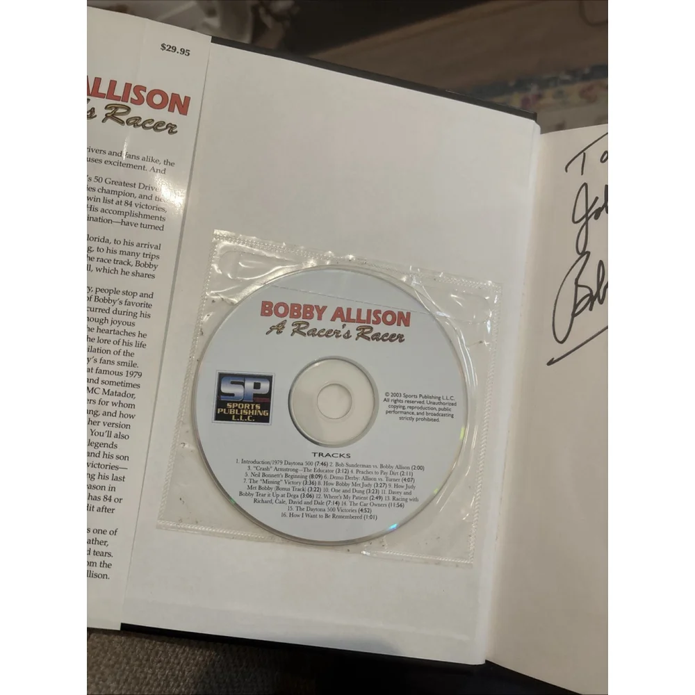 Bobby Allison : A Racer's Racer SIGNED by Bobby Allison